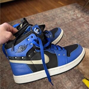 Nike Black and Blue Sneakers